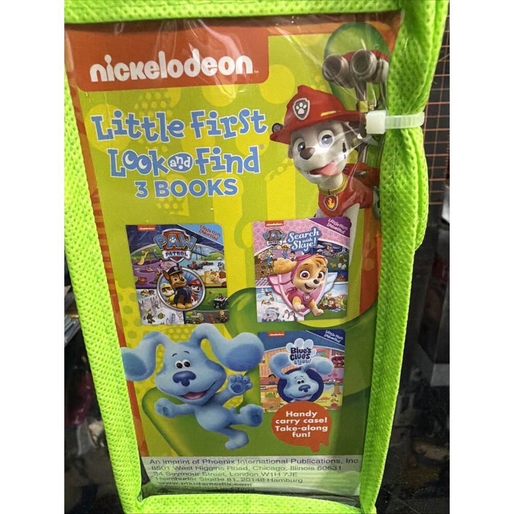 Nickelodeon Little First Look & Find 3 Book Set PAW Patrol Blue's Clues Case